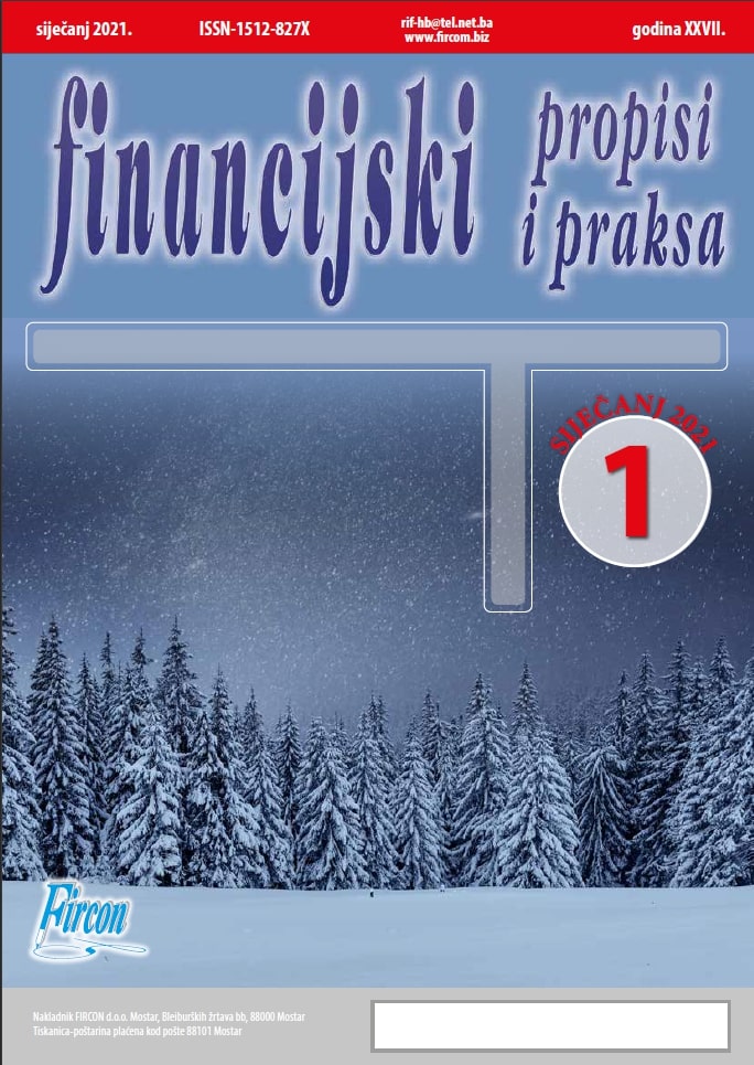 Časopisa „Financijski propisi i praksa“ broj: 01/21