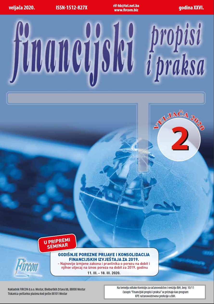 Časopisa „Financijski propisi i praksa“ broj: 02/20