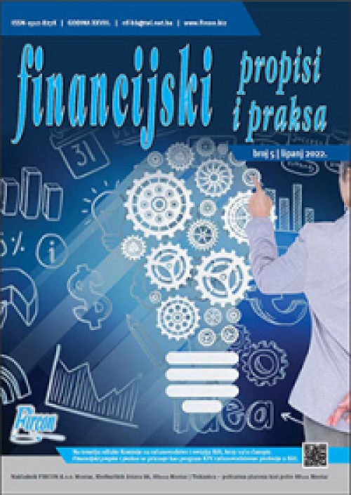 Časopisa Financijski propisi i praksa broj: 5/22
